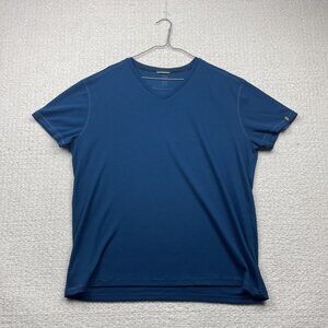 Chlorophylle T-shirt V-Neck Short Sleeve Men XL Dark Blue Outdoor Activewear